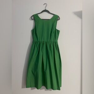 J. Crew Classic Green Midi Dress